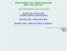 Tablet Screenshot of hory.neco.cz