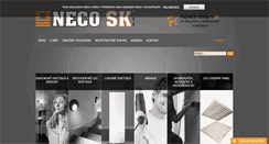 Desktop Screenshot of neco.sk