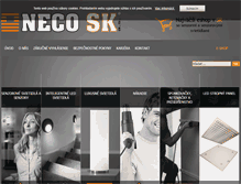 Tablet Screenshot of neco.sk